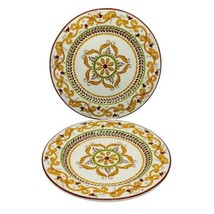 Set/2 World Market LISBON Salad Luncheon Plates 8 5/8&quot; Made in Portugal Crazing - £10.29 GBP