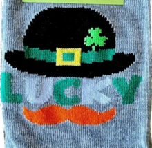 Funky Mens St Patrick LUCKY SOCKS Novelty Unisex Irish Derby Shamrock-GR... - $6.62