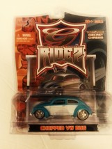Maisto 2006 G Ridez Teal and White Chopped VW Bug 1:64 Scale Die-Cast MOC - £15.72 GBP