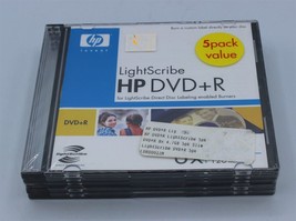 HP - Lightscribe DVD + R - 5 Pack - New - Sealed - £7.45 GBP