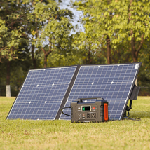 Portable Power Station With Solar Panel 200W 40800mAh Generator Power Bank Set - £187.63 GBP