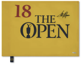 Collin Morikawa Autographed Open Championship Pin Flag UDA - £714.92 GBP