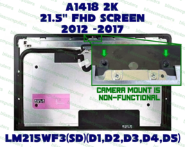 LCD Apple iMac 21.5&quot; A1418 2012 2013 2014 LM215WF3(SD)(D1) Free Adhesive Kit - $233.75