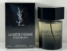 La Nuit De L&#39;homme Yves Saint Laurent 100ML 3.3 Edt Sp New - £73.95 GBP