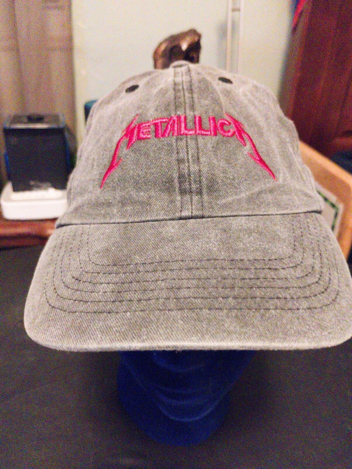 Metallica Cap H&M Fading Spell Out Logo Embroidered 2016 RARE - $48.50