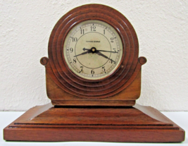 Rare Art Deco 1930s Manning Bowman Walnut Mantel Clock - $108.90