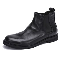 Seak Men Chelsea Boots High-TOP Ankle Shoes   Trainers Leather Casual Sneaker Sp - £170.19 GBP