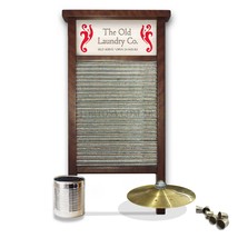 Washboard + Accessories - Artisanal Percussion Musical Instrument - Wood made - £310.82 GBP