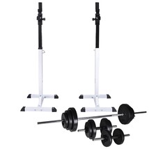 vidaXL Barbell Squat Rack with Barbell and Dumbbell Set 67.2 lb (90363+9... - $6,677.13 MXN