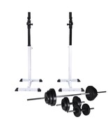 vidaXL Barbell Squat Rack with Barbell and Dumbbell Set 67.2 lb (90363+9... - $6,677.13 MXN