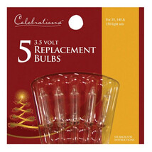 Celebrations 1265-2-71 Clear 3.5V Mini Replacement Bulbs - $21.55