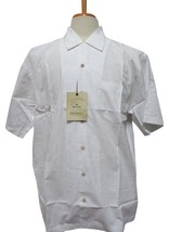 Nwt - Tommy Bahama Ivory 100% Cotton Monaco Palms Camp Shirt Size M - £27.18 GBP