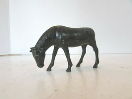 Vintage Diecast Grazing Horse Black 2&quot;H M41 - £3.64 GBP