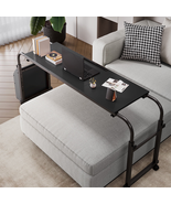 Overbed Table with Wheels, Adjustable Height/Width, Rolling Laptop Cart,... - €167,26 EUR