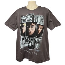 Hot Topic Harry Potter Hogwarts Mens Gray Graphic T-Shirt XL Nowhere is ... - £23.29 GBP