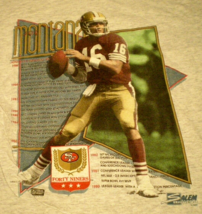 Joe Montana San Francisco 49ers Nfl Football Original Vtg 1990 Salem T-SHIRT (L) - £39.32 GBP