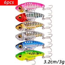 WHYY 6pcs/lot  Vib Blade Lure Fishing Lures Spinner Bait Sin Vition Baits  Sea F - £80.65 GBP