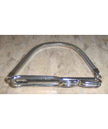 Used Vintage Silver Tone 2&quot; to 3&quot; Expand TIE BAR w/ Fine snake chain 196... - $34.64 CAD