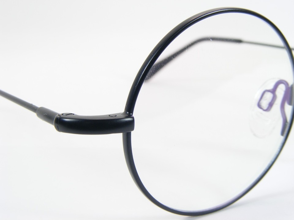 Vintage OU 43.292 01 BLACK RARE EYEGLASSES GLASSES ROUND FRAME 40-19-145mm Item image 6