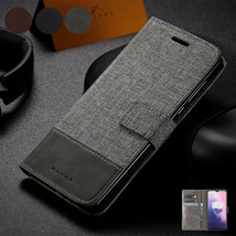 For OnePlus Nord N10 N100 8T 7 8 Pro 6T 6 5T 5 Canvas Leather flip Case Cover - £39.50 GBP