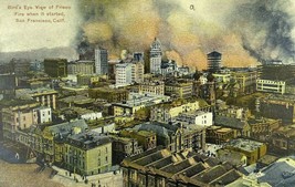 Great Earthquake and Fire of 1906 San Francisco California CA Antique Postcard - £6.26 GBP