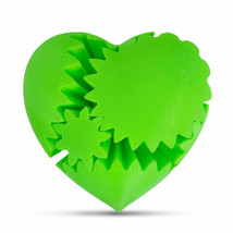 Gear Heart 3D Printed Puzzle Medium - Lime Sherbet (flourescent green) - £27.68 GBP