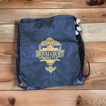 Disney Cruise Line Royal Court Royal Tea Souvenir Black Cinch Backpack NEW - £12.49 GBP