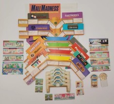 Vtg 1989 MB Mall Madness Board Game Replacement Parts - Wall & Walkway Pieces - £11.77 GBP