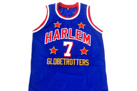 Too Tall #7 Harlem Globetrotters Men Basketball Jersey Blue Any Size image 4