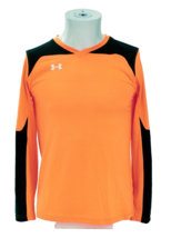 Under Armour Youth Boy&#39;s XL Coral Orange Long Sleeve Athletic Shirt Wicking - $44.54