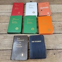 LOT of 8 VTG Gideon &amp; Small Pocket Bibles Witnessing Giveaway Bibles - $16.78