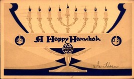 Uso POSTCARD- A Happy Hanukah - £4.75 GBP