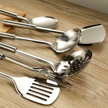 6pc Kitchen Tools Utensil Stainless Cooking Set Upscale Kitchenware Cookware - £44.71 GBP