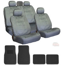 For Honda Premium Grade Grey Velour Fabric Car Seat Covers And Mats Set - £50.19 GBP