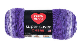Red Heart Super Saver Ombre Yarn - Big 10 oz. Skein, Violet - $13.95