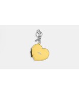 Coach Heart Pouch Keychain Bag Charm Yellow Retail $138 - $89.00