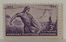 Vintage Stamps American America Usa States 3 C Anniversary Nebraska Stamp X1 B26 - £1.39 GBP