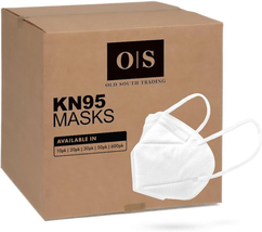KN95 Face Masks - Disposable KN95 Mask for Adults - White - £7.85 GBP