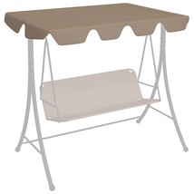 Replacement Canopy for Garden Swing Taupe 188/168x145/110 cm - £22.27 GBP