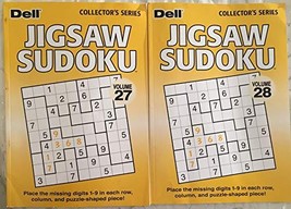 Lot of (2) Dell Collector&#39;s Series Jigsaw Sudoku puzzles volumes 27 &amp; 28 [Single - £12.42 GBP