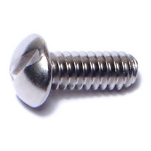 #10-32 x 1/2&quot; 18-8 Stainless Slotted Round Machine Screws (100 pcs.) - £13.35 GBP