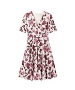 Gal Meets Glam Edith Floral Print A-Line Dress size 6 NWT - £137.65 GBP