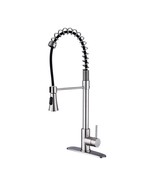 Brushed Nickel Kitchen Faucet: Modern High-Arc Spring - €87,86 EUR
