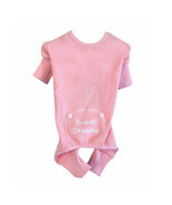 Pink Sweet Dreams Embroidered Thermal Dog Pajamas Size XS-2XL   - €21,58 EUR