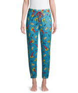 Briefly Stated Ladies Sleep Joggers Blue Chilli Pepper Print Size M - £19.80 GBP