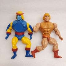 Masters of the Universe He-Man Soft Head &amp; Cyclone Action Figure Taiwan 1982 toy - £16.97 GBP