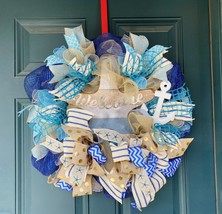 Beach Wreath, Summer Wreath, Summer, Beach Wreath, Nautical Wreath - $94.04