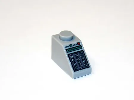 MBricks Small Calculator Grey Computer Control Panel 2X1 piece Movie Min... - $3.50