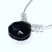 Smoky Quartz Faceted Heart Rainbow Moonstone Beads Natural Loose Gemstone jewlry - £2.74 GBP