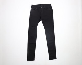 Vintage Ralph Lauren Denim Supply Womens 27 Faded Skinny Leg Denim Jeans Black - £35.68 GBP
